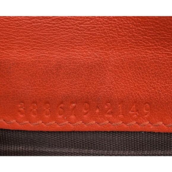 GUCCI GG Supreme Ribbon Beige Pink Orange Long Wallet Converted - Picture 10 of 15